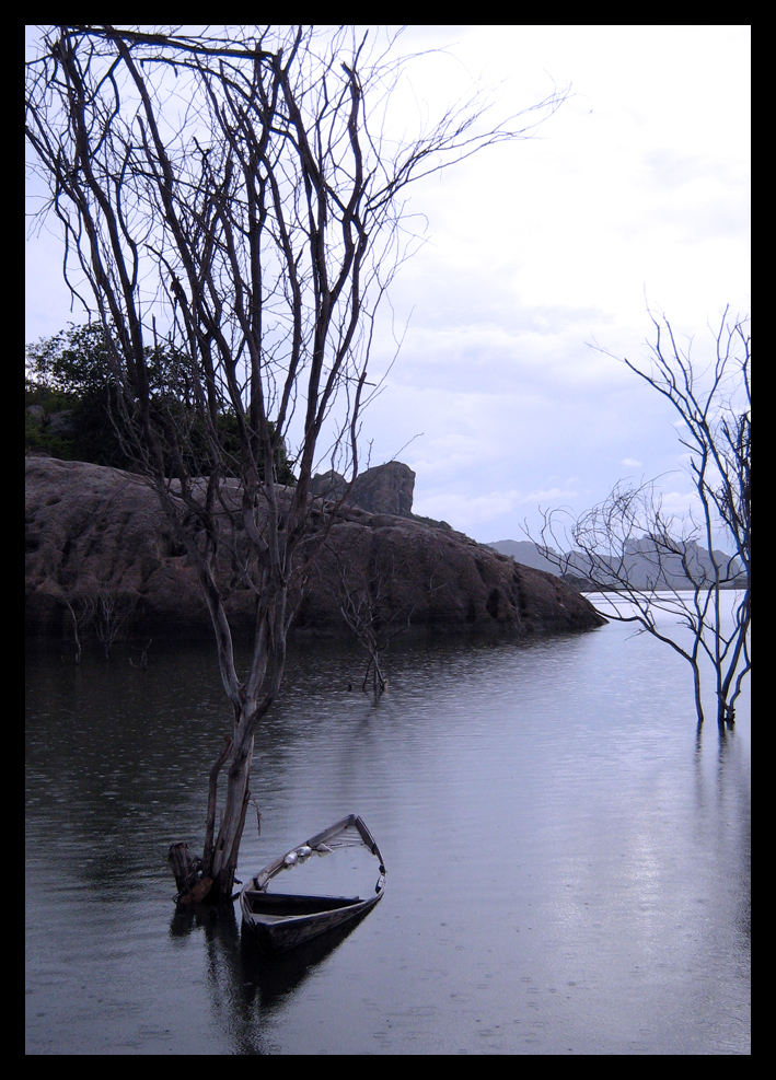 Abandoned raft