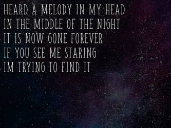 Heard A Melody In My Head...