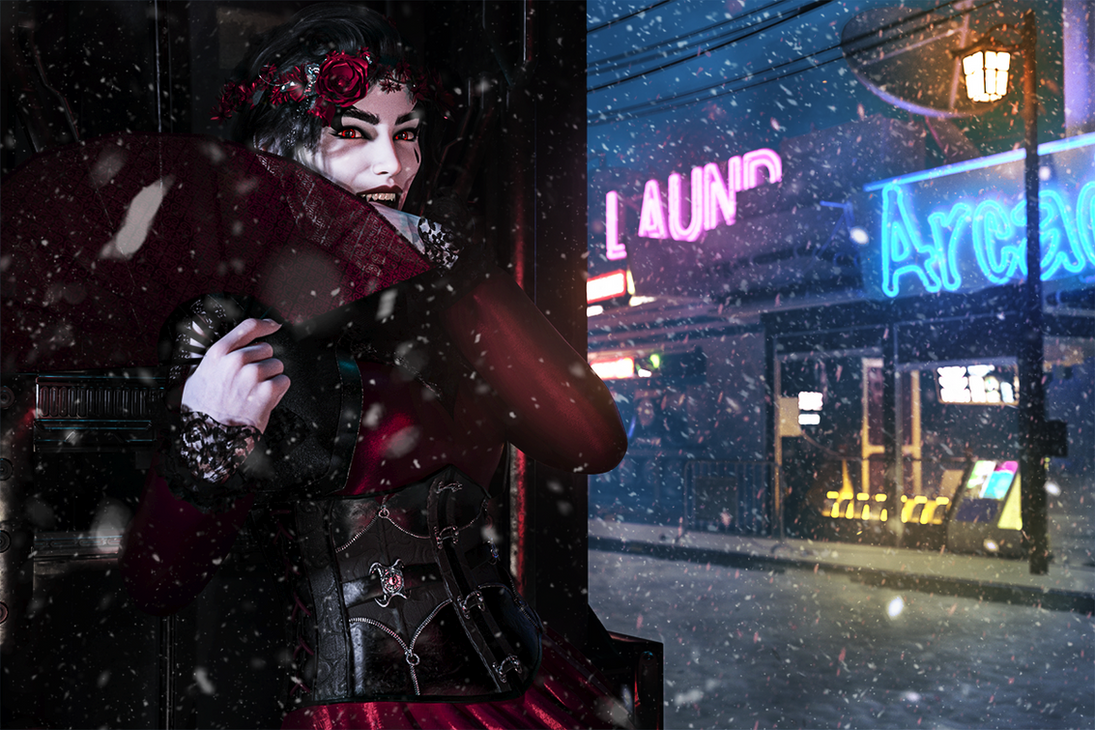 Vampires in electric winter by Ryselle-Chan on DeviantArt