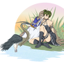 Sense x Übel and Heron (Sketch) 🪿💙💚