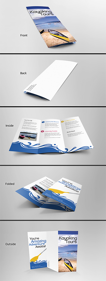 Tri-Fold Kayaking Brochure