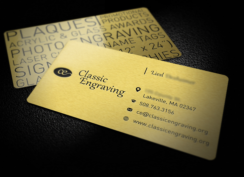 Classic Engraving Business Cards