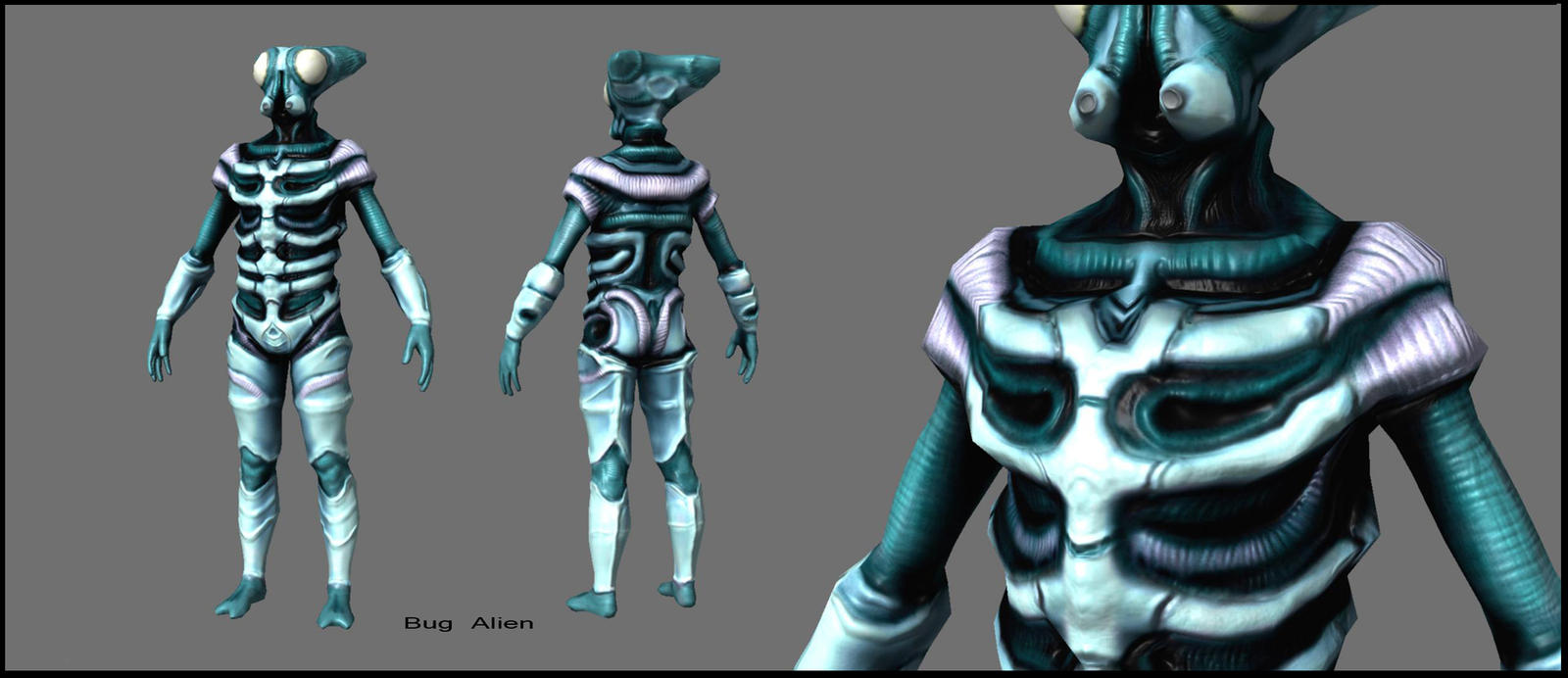 Bug Alien Detail by faustie on DeviantArt