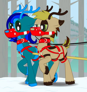 Percy and Amberlue reindeer