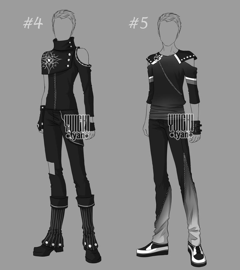 Closed] Auction BW Outfit men 4-5 by YuiChi-tyan on DeviantArt