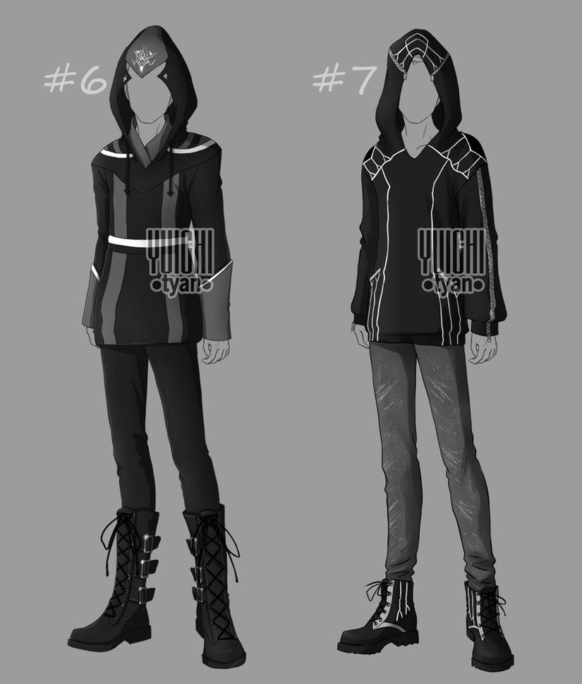 [Closed] Auction BW Outfit men 6-7 by YuiChi-tyan on DeviantArt