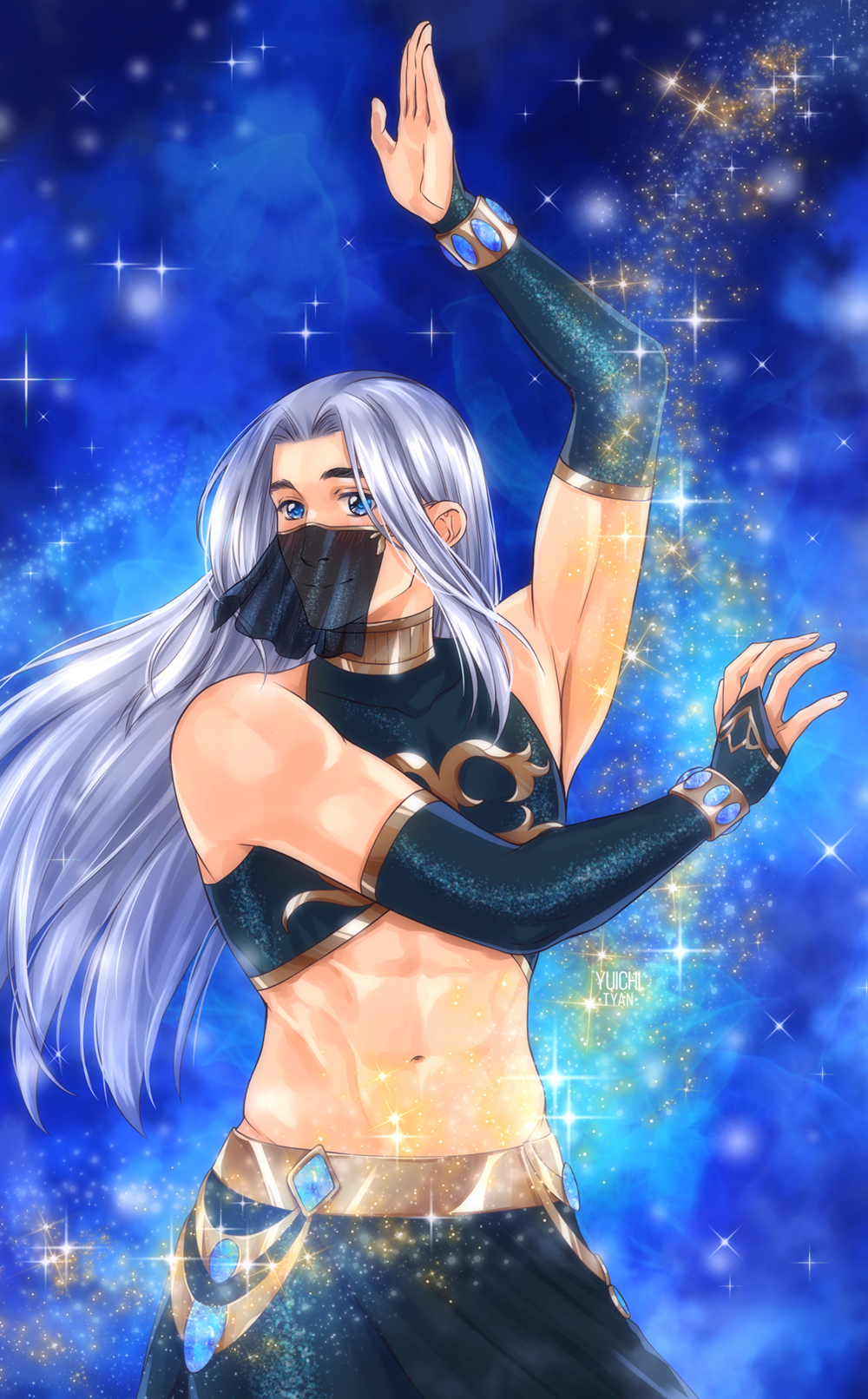 finished YCH belly dance men