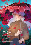 Open auction YCH umbrella flower by YuiChi-tyan