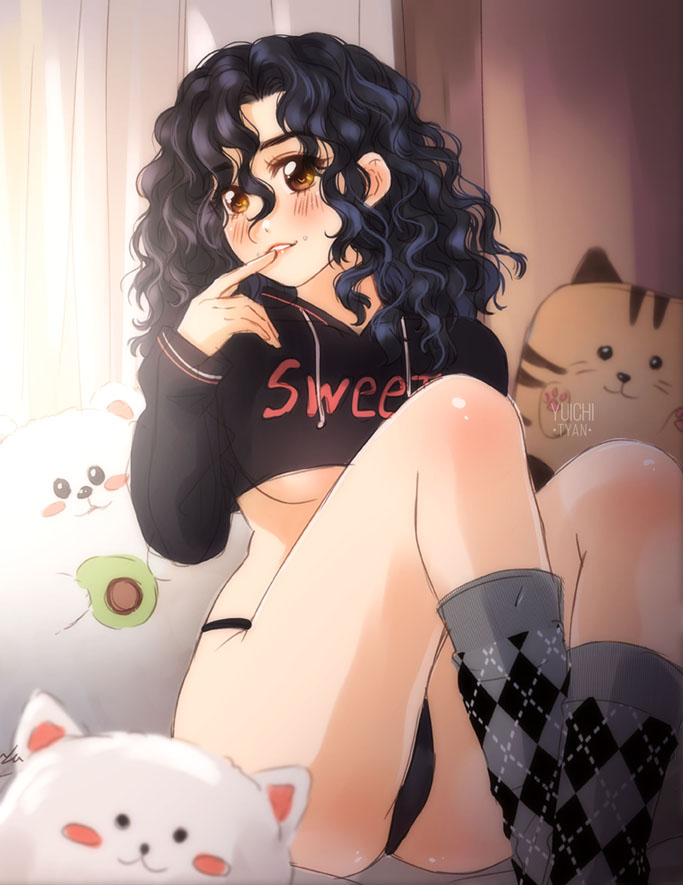 finished YCH cute girl