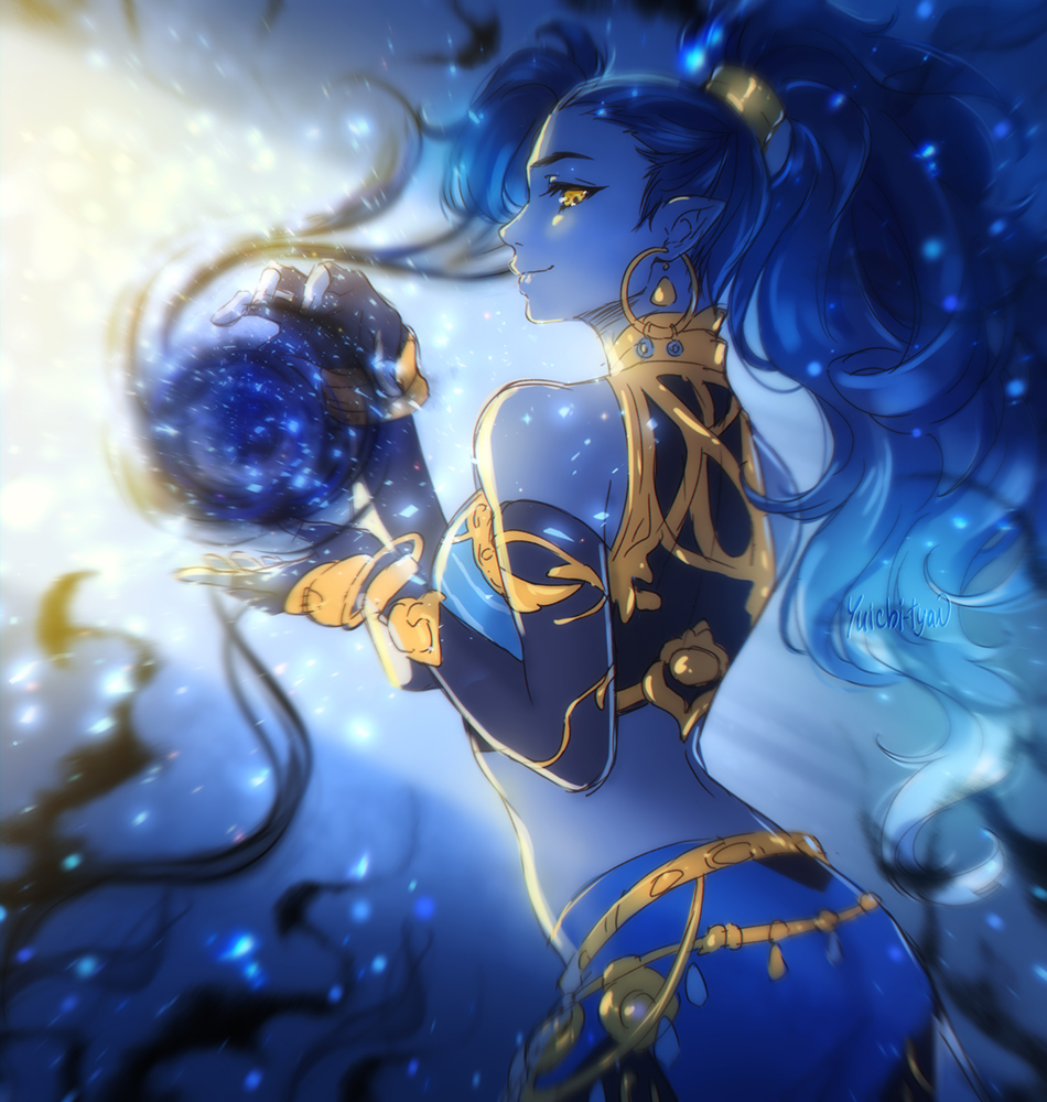 finished YCH sketch ver magic girl