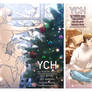 closed YCH couple at christmas