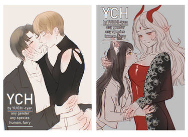 open YCH cute couples