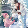 open YCH couple and snowman