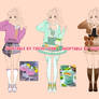open Adopt cute Outfit 391-393