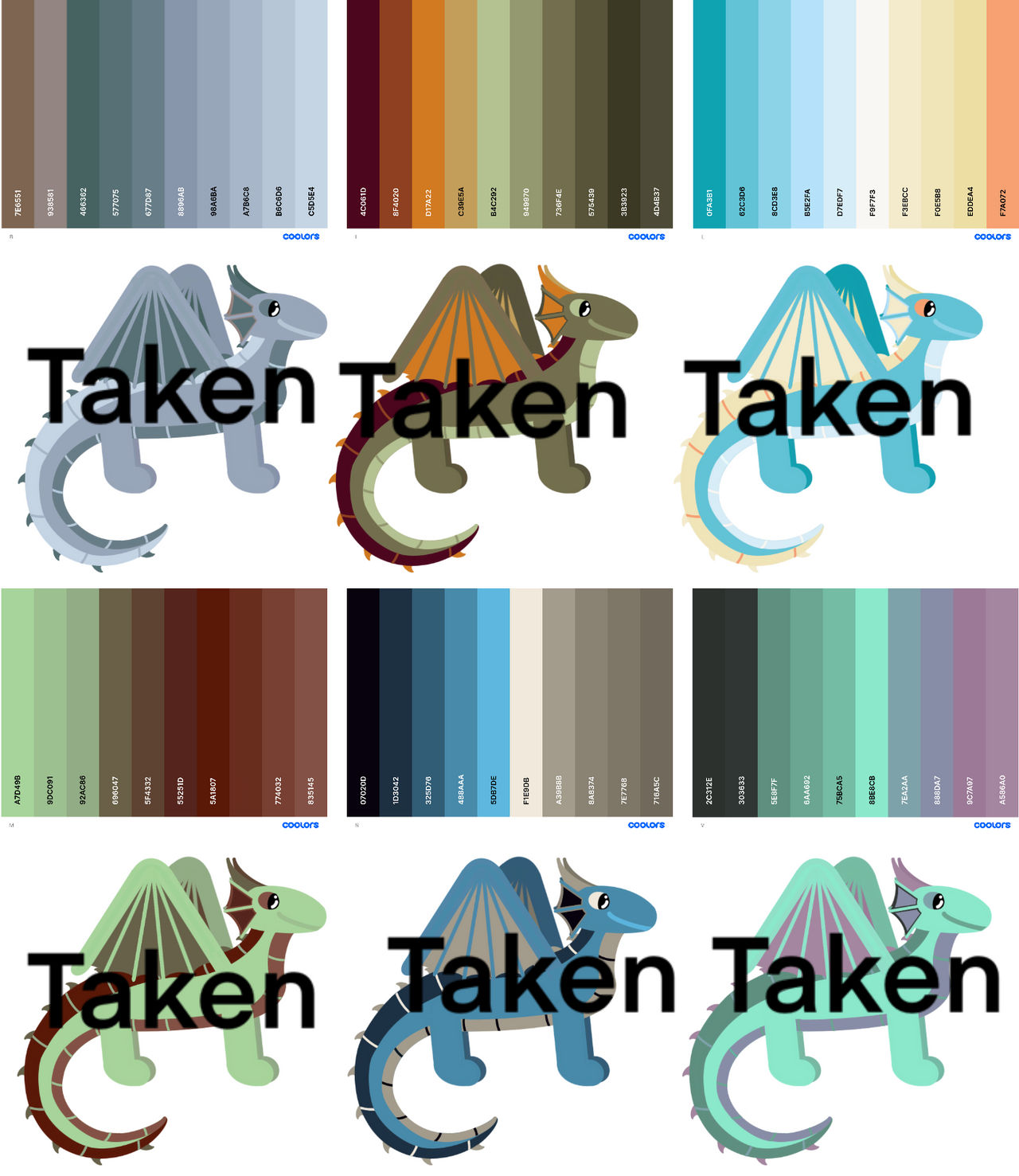 CLOSED random color palette rainwing adopts2 :3