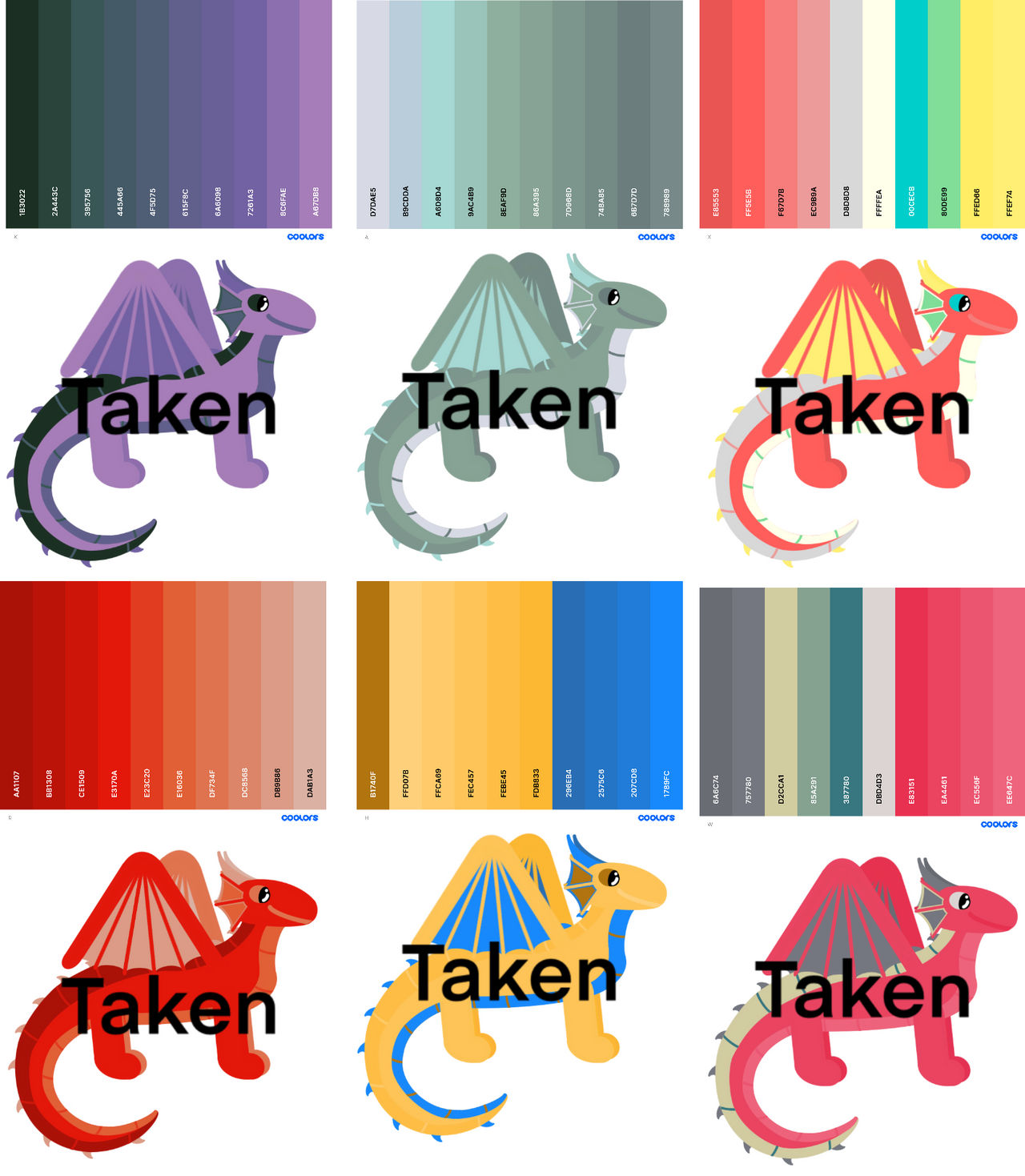 CLOSED random color palette rainwing adopts