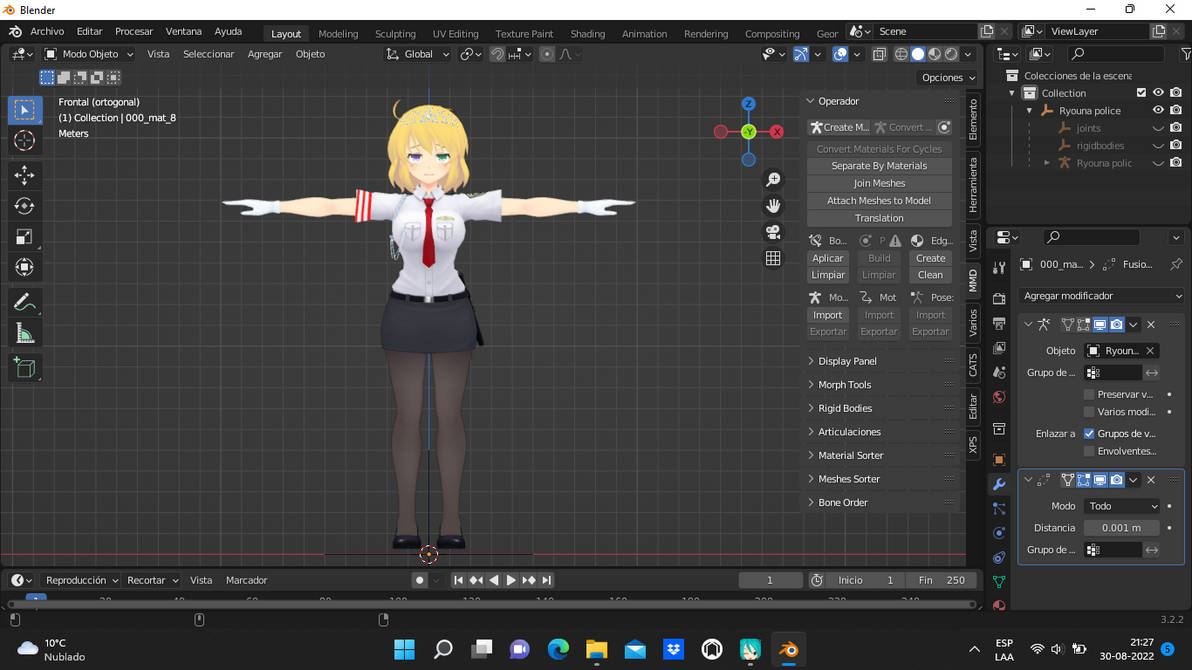 Ryouna Police For MMD (Rig for MMD Ready) by neret21368 on DeviantArt