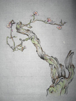 Line Style Plum Tree