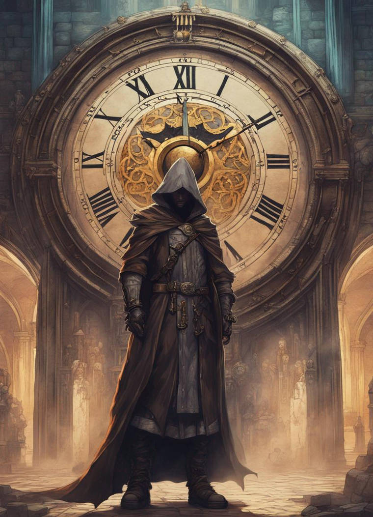 Cloaked man in front of time machine by Pseudowitch on DeviantArt