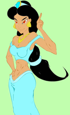 Princess Jasmine - Flat Colour