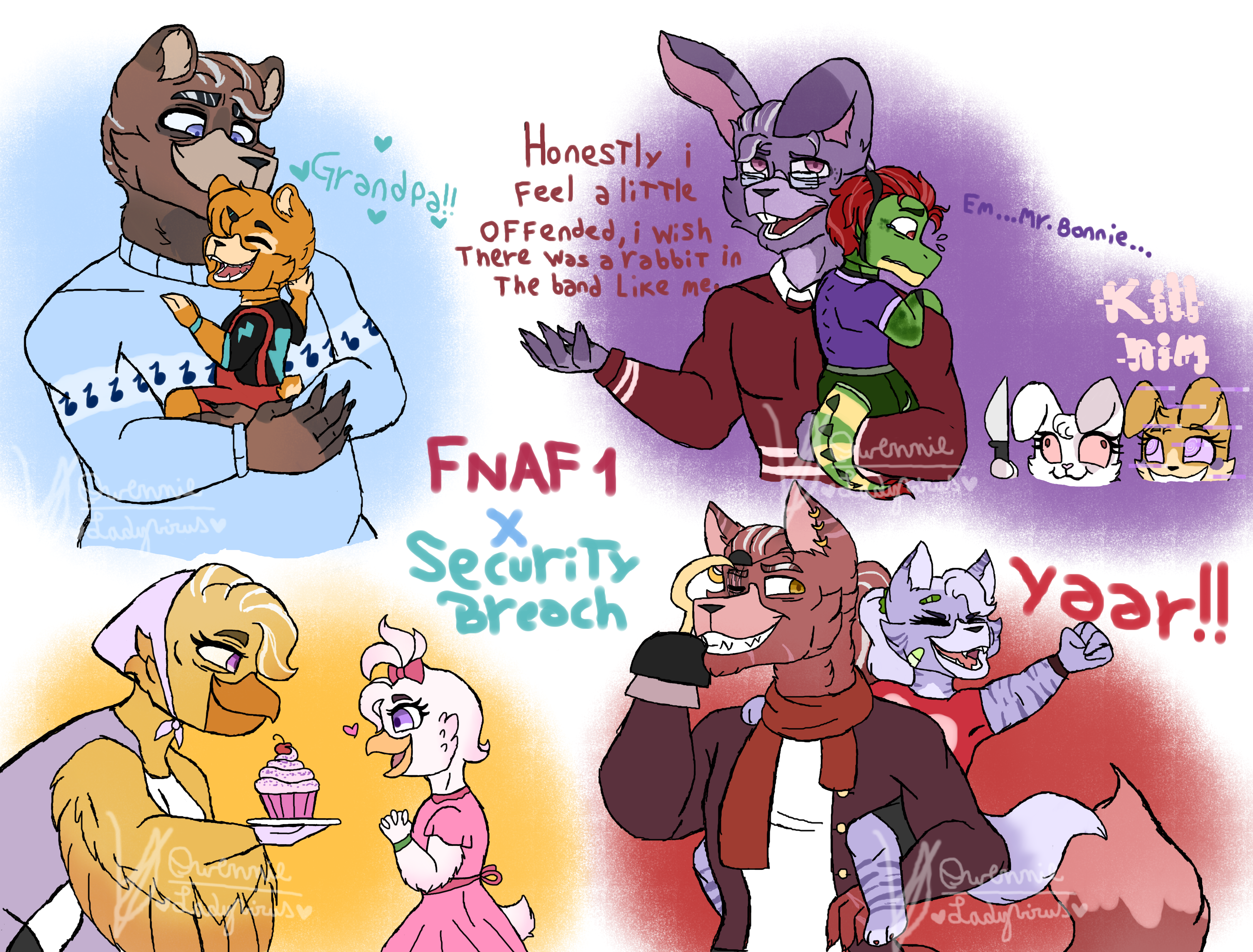 Glamrocks Animatronics Fnaf security breach by CristoLean123 on