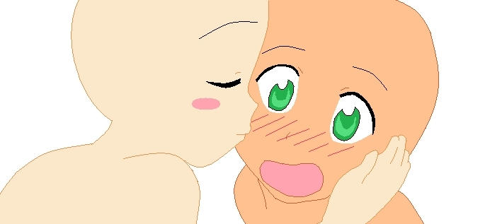 Cheek Kiss Base By Helweert On Deviantart