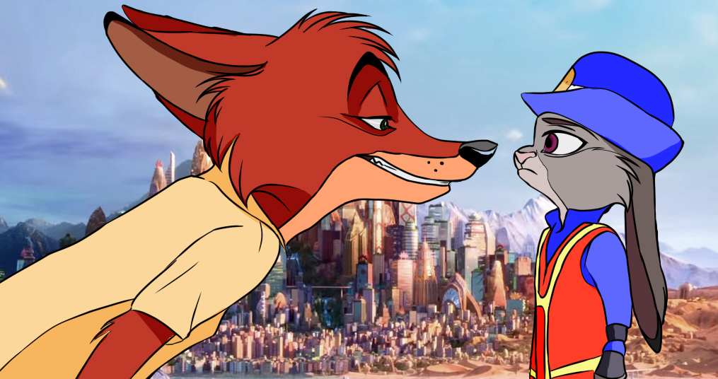 Zootopia 2D. Nick Wild and Judy Hops