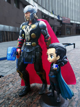 Thor and Loki Figure. Hasbro Toys