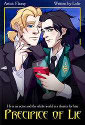 Precipice of Lie. Thor x Loki Fanfic Cover eng by Rabies-Lyssavirus