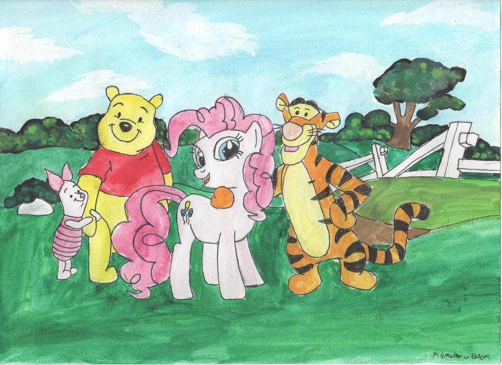 Pinkie pie in the 100 acre wood