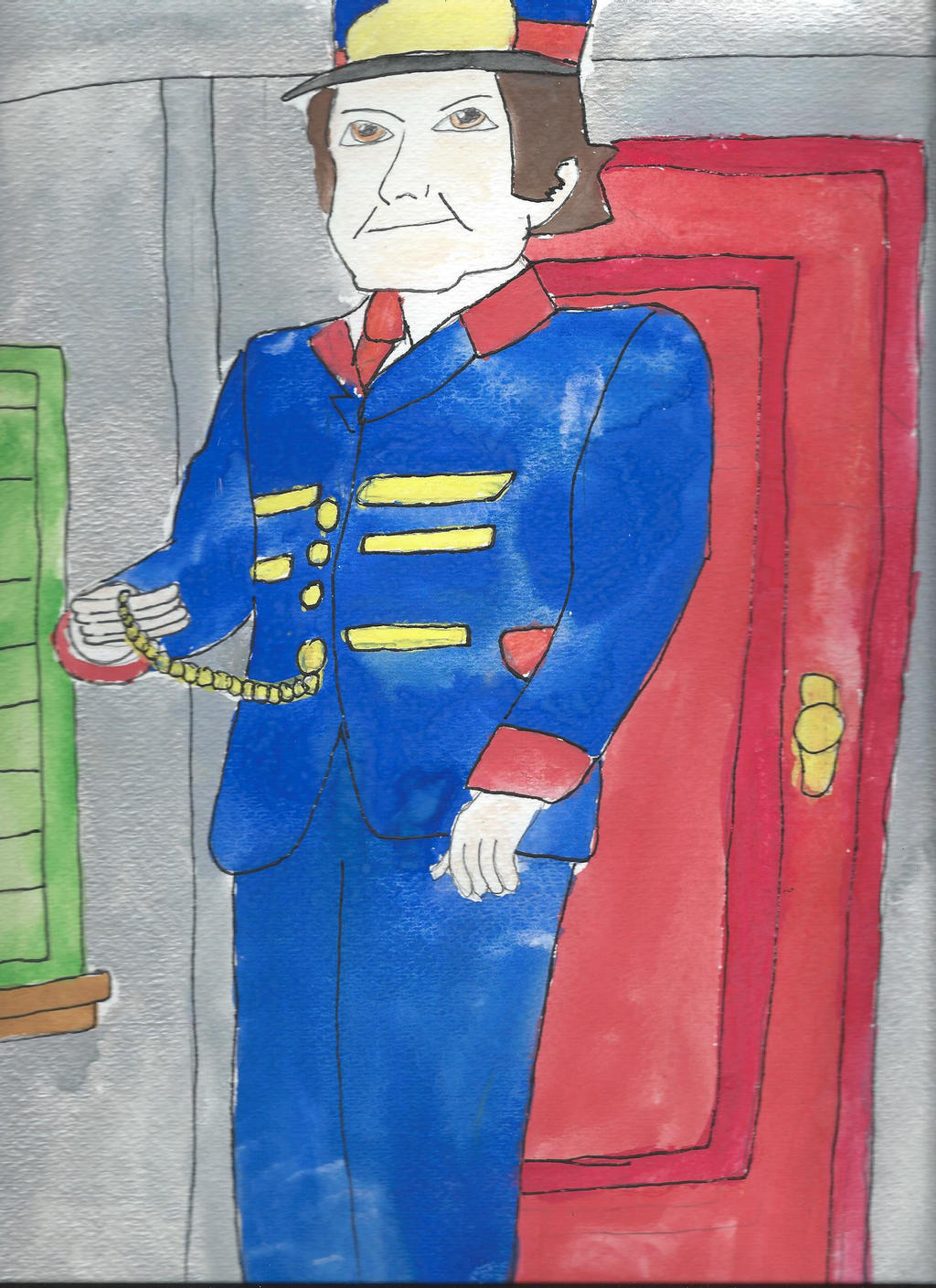 Michael Brandon as Mr. Conductor by merrittwilson on DeviantArt