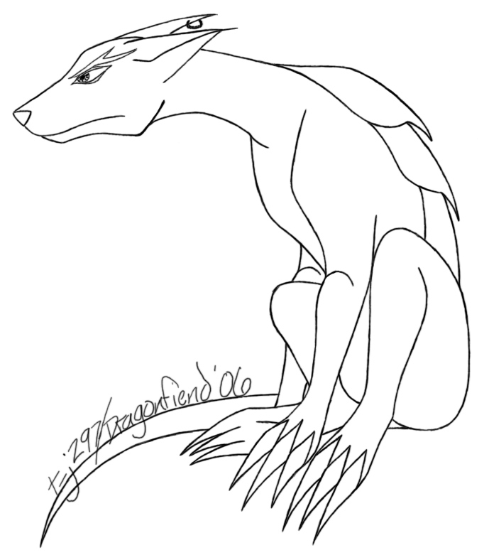 Atruscus, quad form - lineart