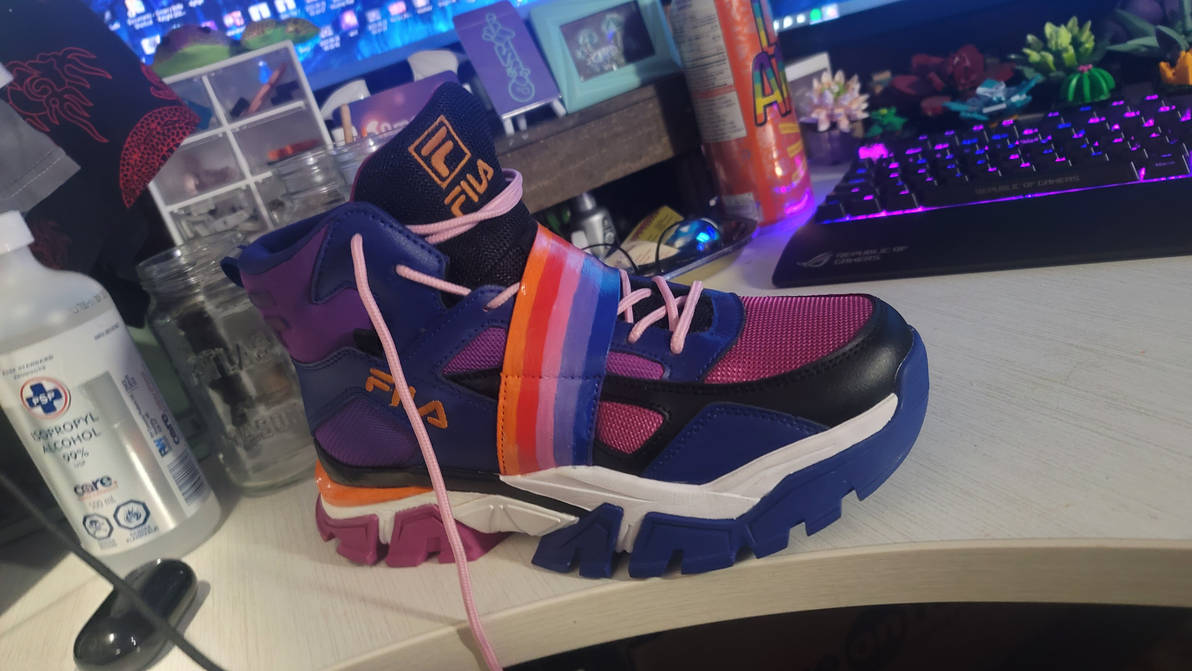 Retro Line Custom Vaporwave Shoes by Onisym on DeviantArt