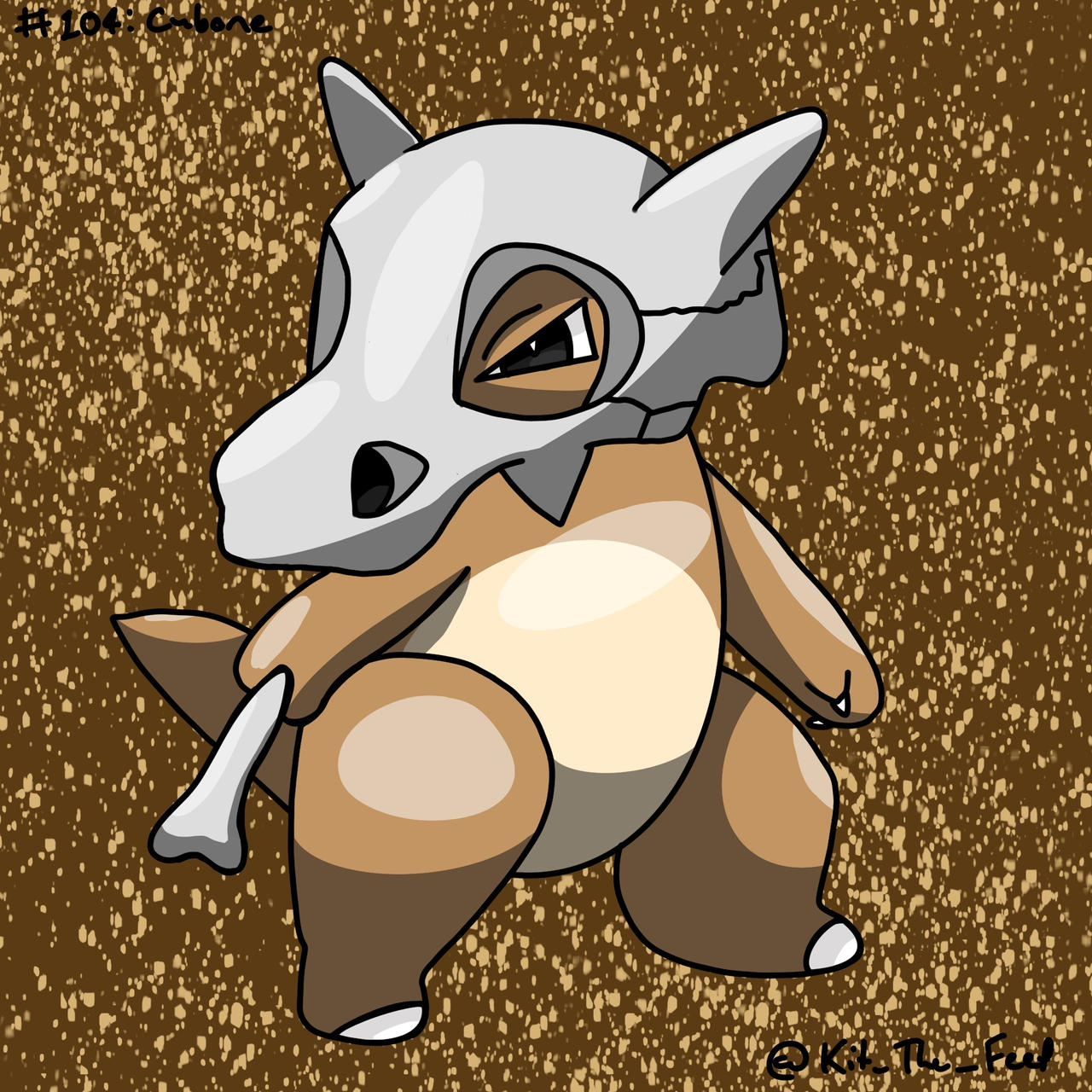 Cubone Gen #104: Cubone by Kit-The-Feef on DeviantArt