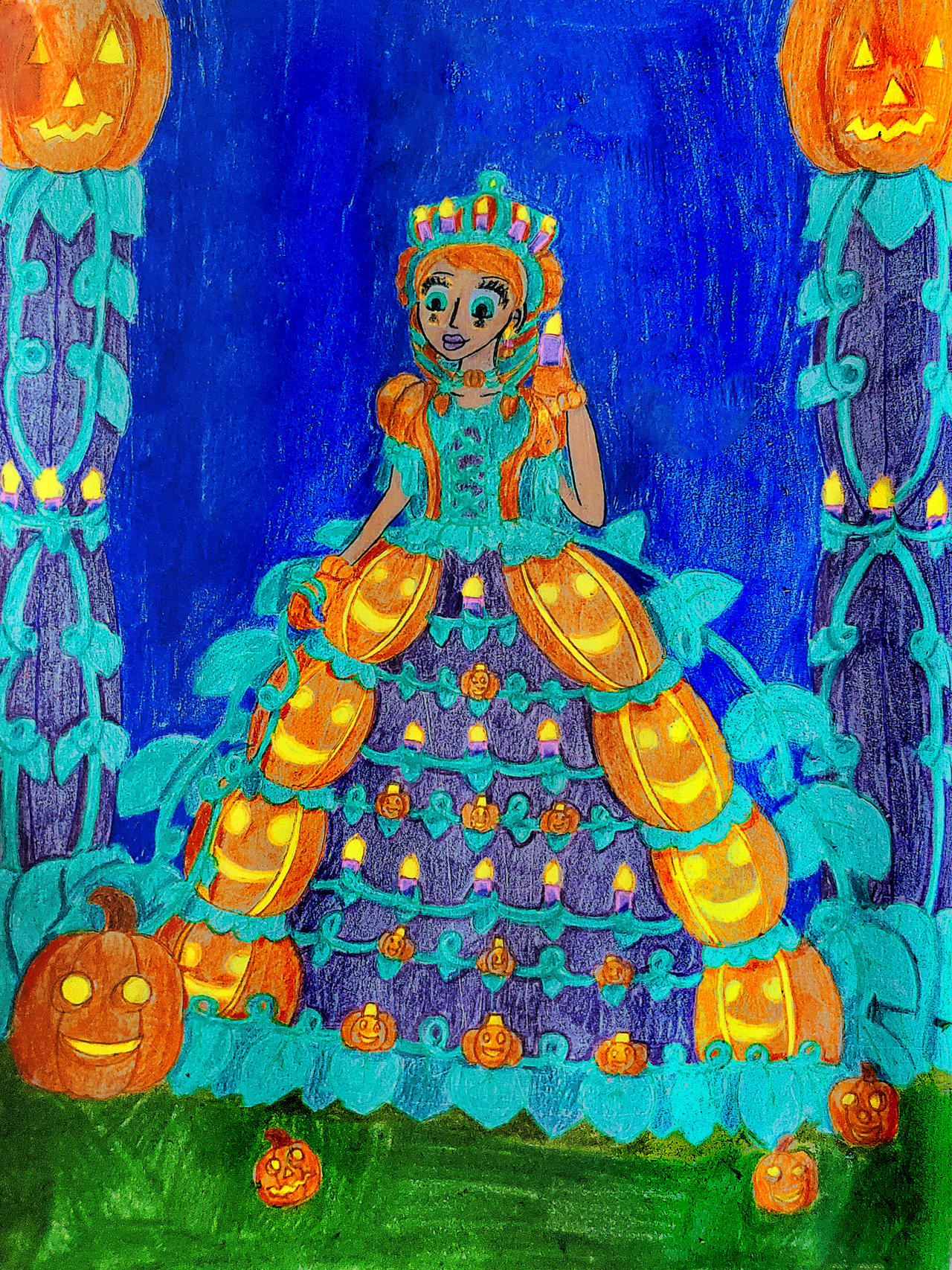 pumpkin princess dress Child's Pumpkin Princess Costume, Girl's, Size: Small (4-6), Orange