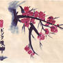 Chinese watercolor flowers