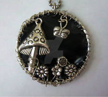 Gothic Fairy Garden Necklace