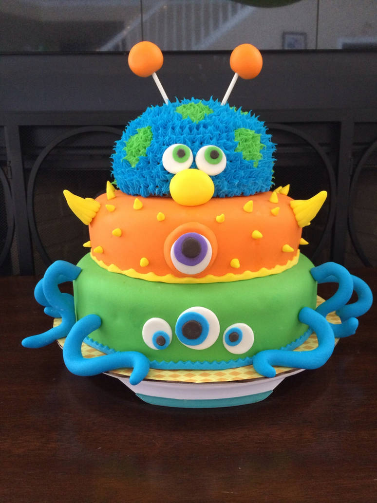 Fondant Monster Cake By Pixie Lyrique On DeviantArt fondant-monster-cake-by-pixie-lyrique-on-deviantart