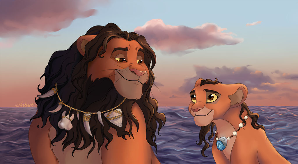 Moana and Maui in TLK style