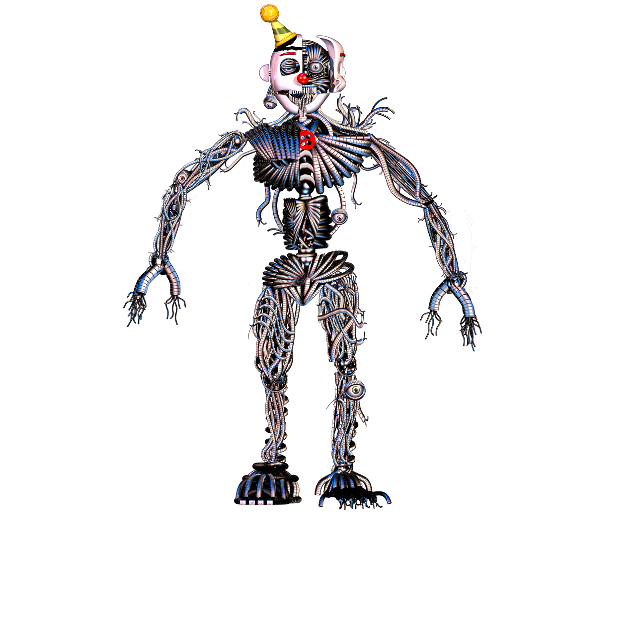 Stylized Ennard With Mask by kimi2011leip on DeviantArt