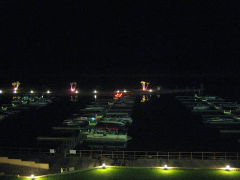 docks in the dark of night