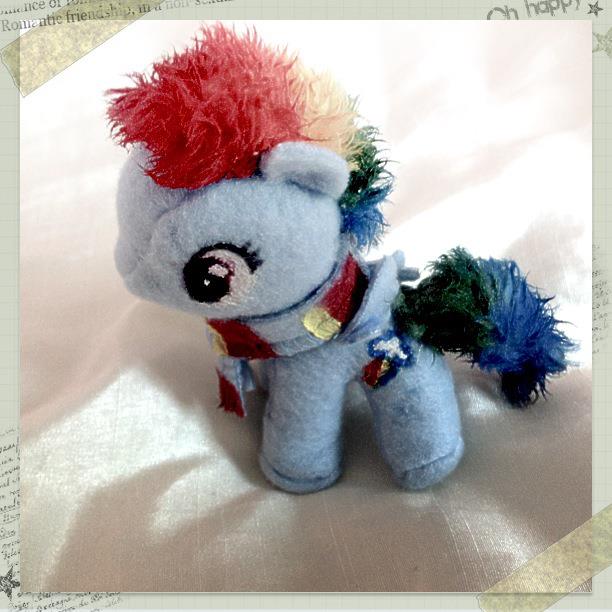 Winter Baby rainbowdash plush