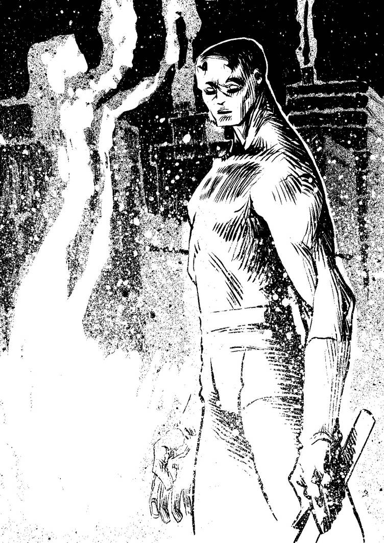 Daredevil Comic Rooftops daredevil rooftops ink by laseraw on DeviantArt