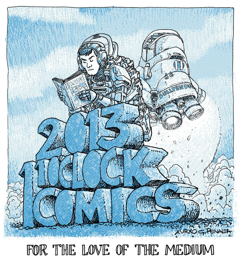 11 o'clock comics podcast 2013 pic by laseraw