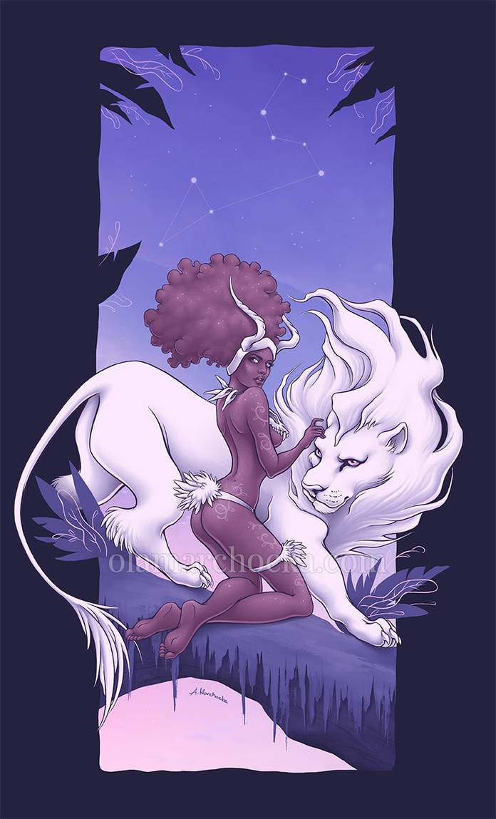Ghost Lion by aleksandracupcake