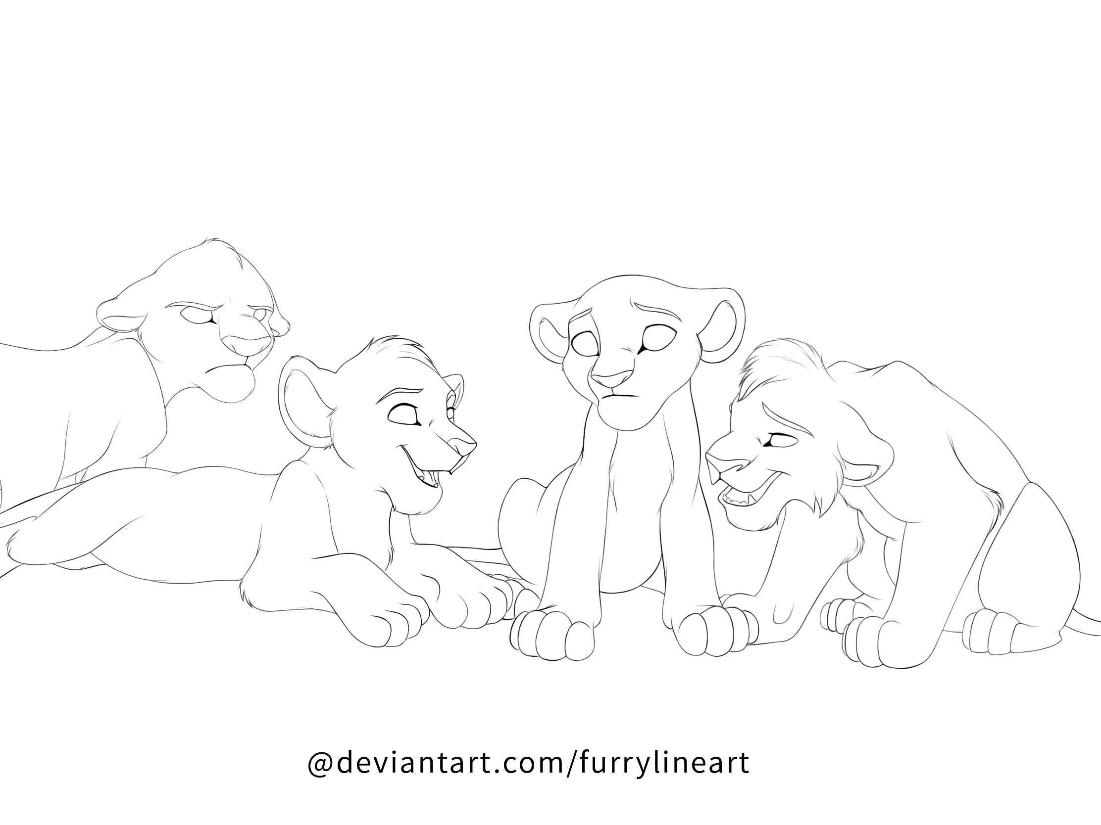 Lion King Lineart Base
