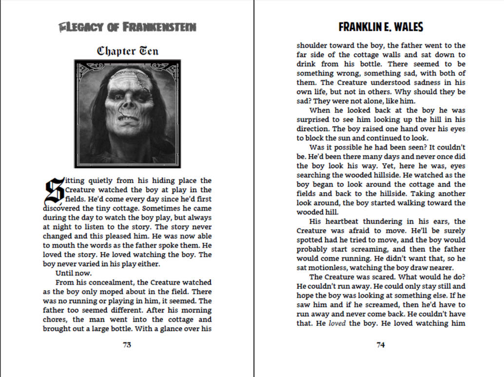 Frankenstein Layout Sample The Legacy of Frankenstein - Sample pages 1 by JeffreyKosh on DeviantArt