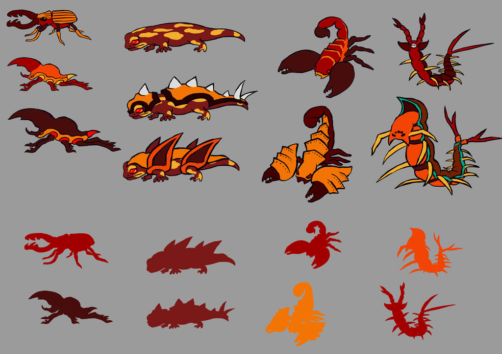 Fire Based Enemies Fire Enemies by Virtuaalivalo on DeviantArt