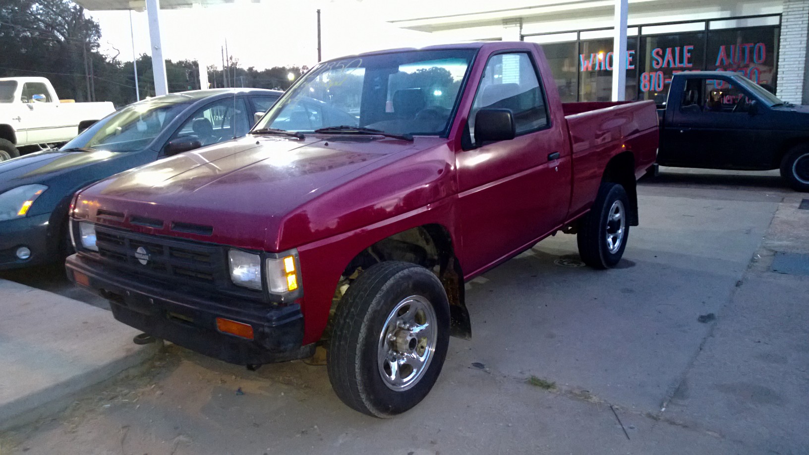 Red Nissan hardbody