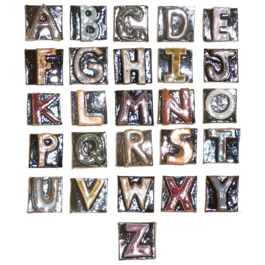 Ceramic Alphabet #2 by aberrantceramics on DeviantArt